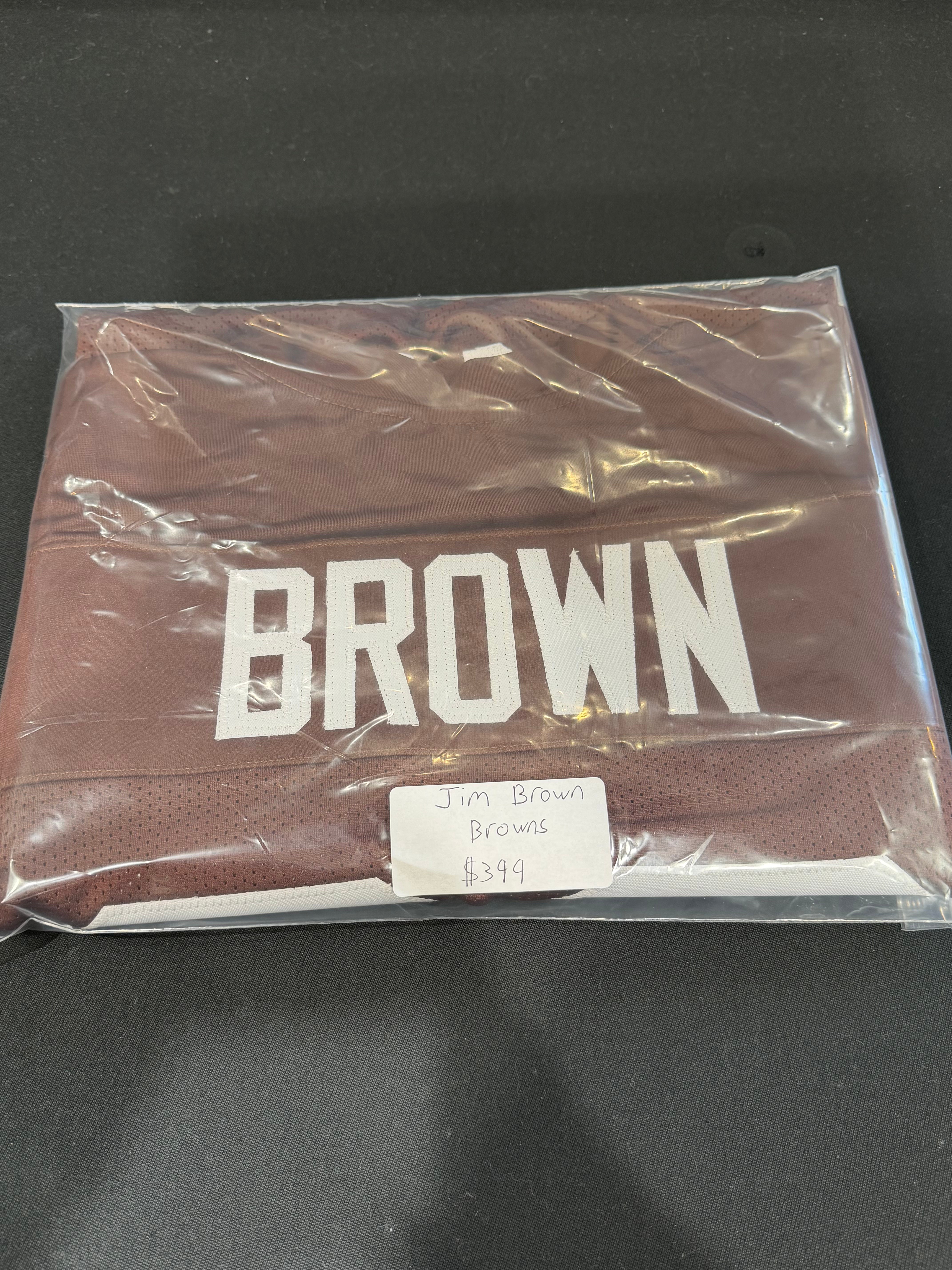 JIM BROWN SIGNED CLEVELAND BROWNS JERSEY JSA AUTHENTICATION