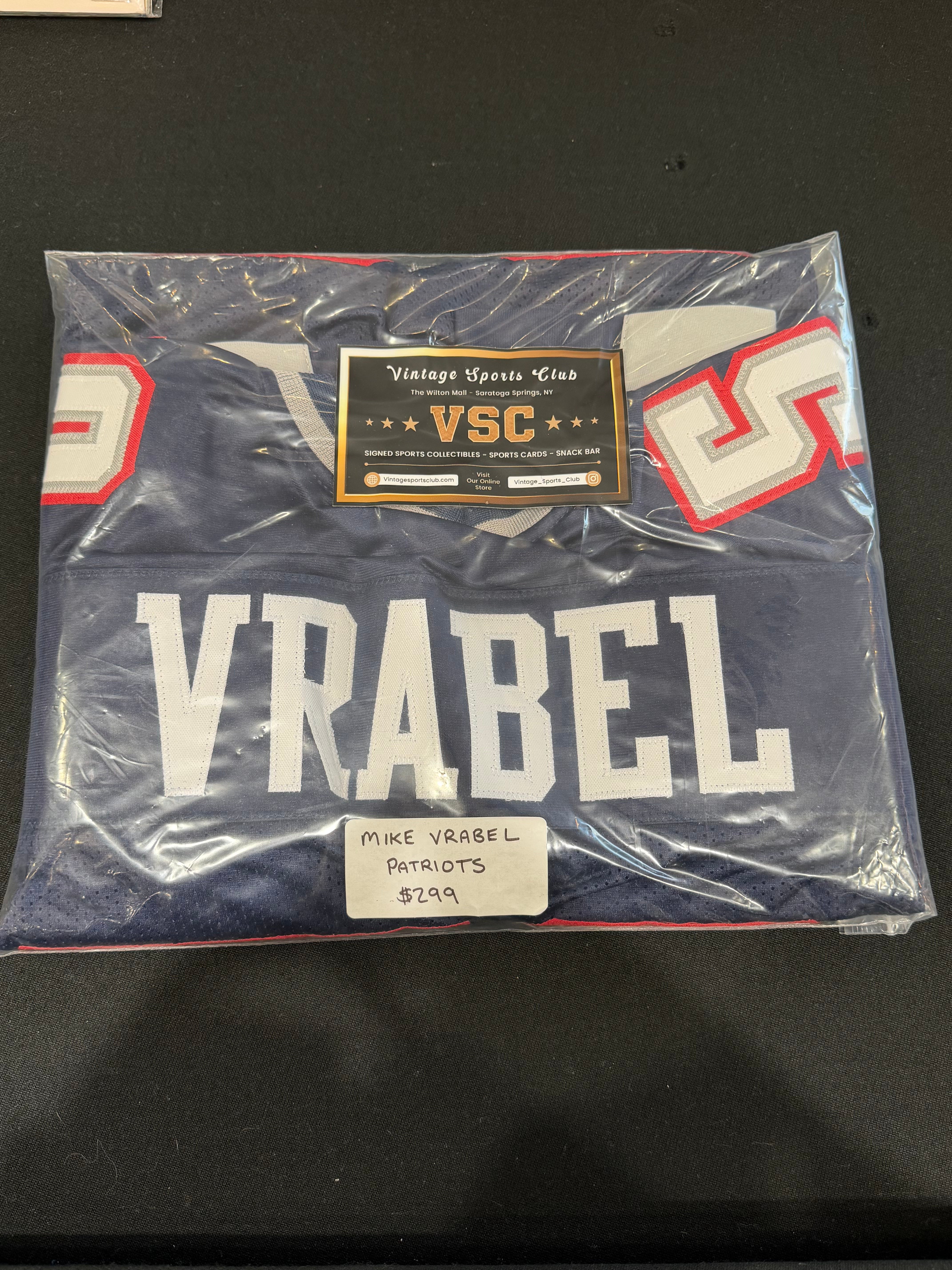 MIKE VRABEL SIGNED NEW ENGLAND PATRIOTS JERSEY BECKETT CERTIFIED