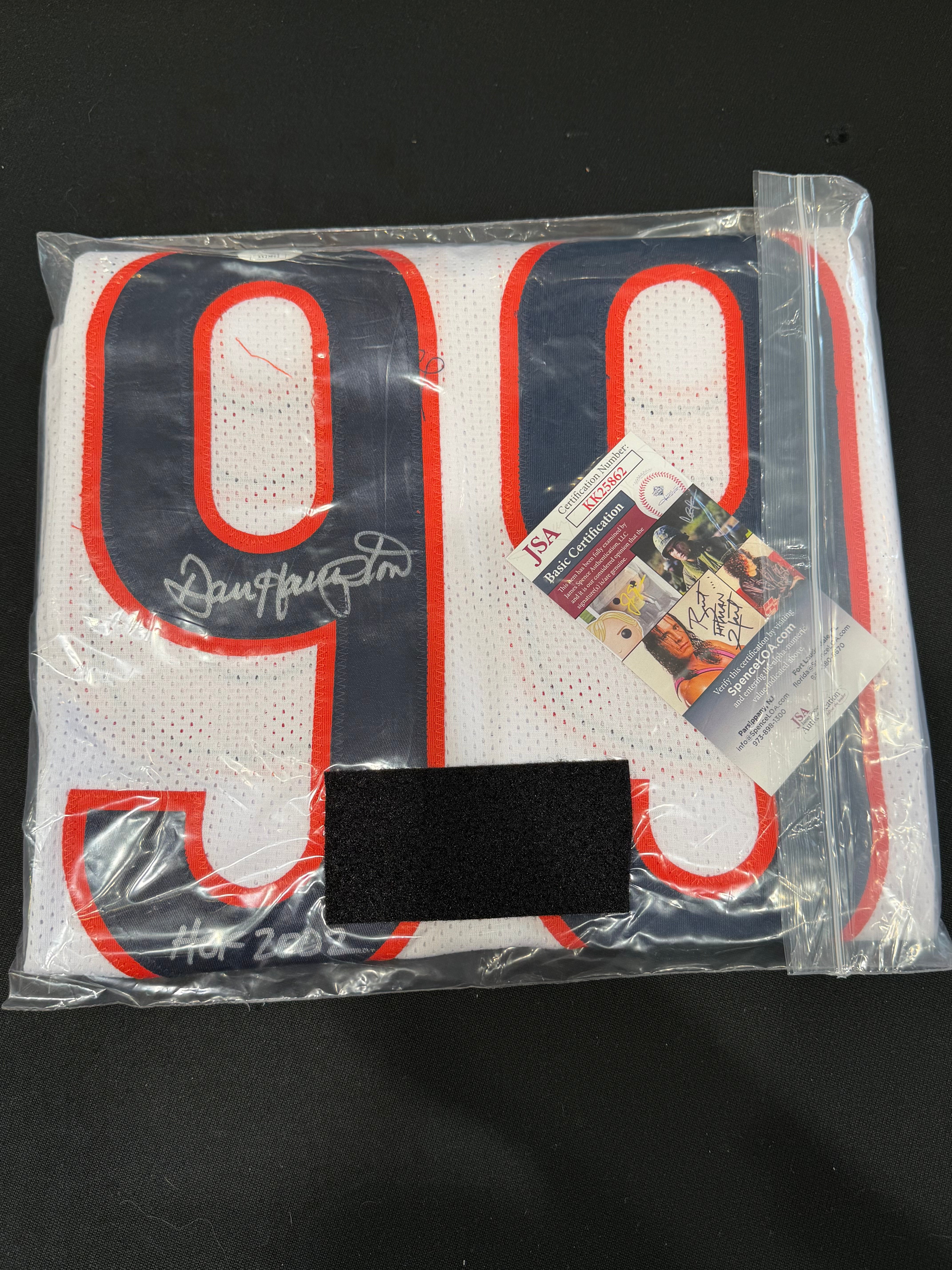DAN HAMPTON SIGNED BEARS JERSEY JSA AUTHENTIC