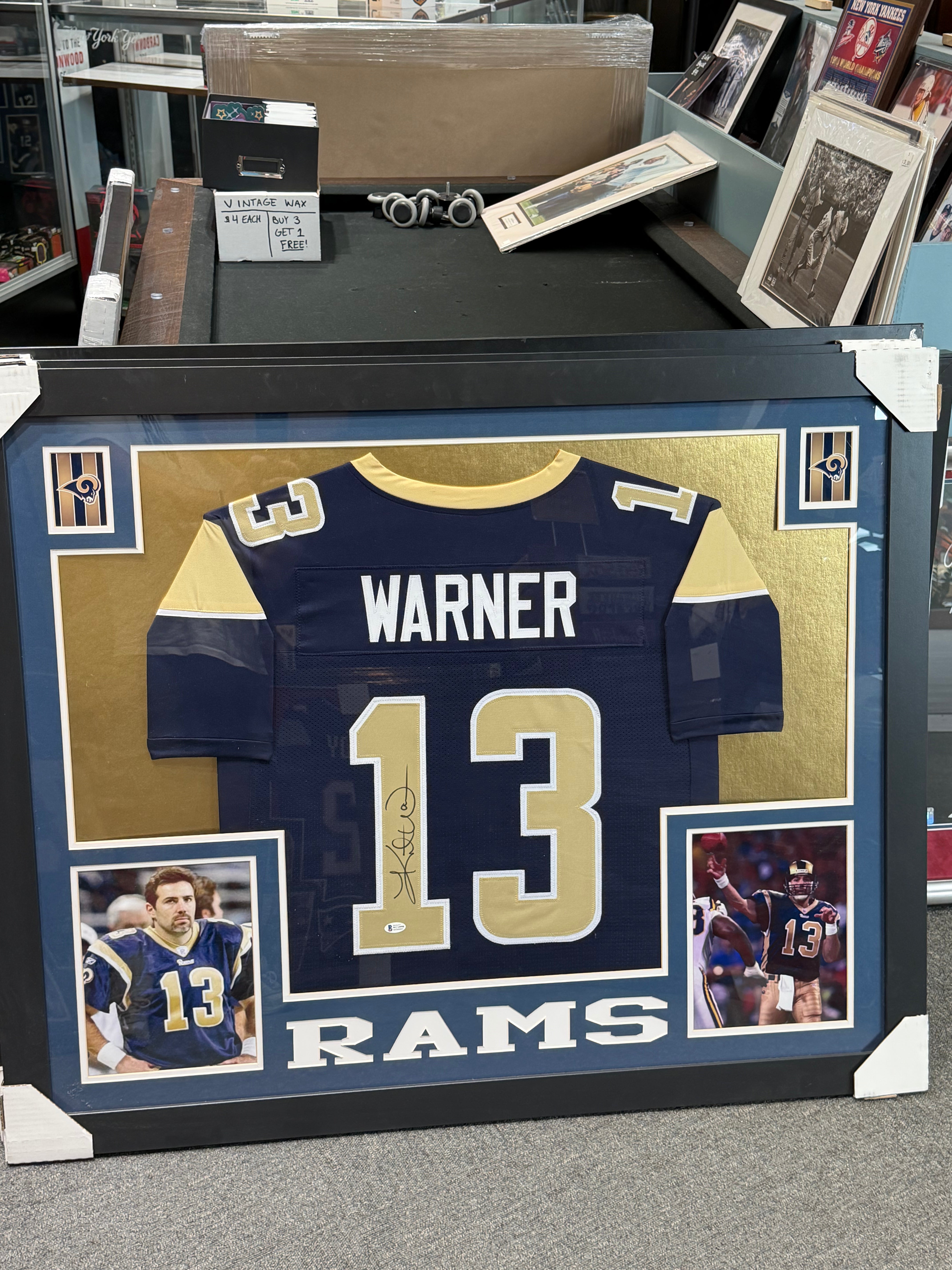 Kurt Warner Signed St Louis Rams Jersey Beckett Authentic