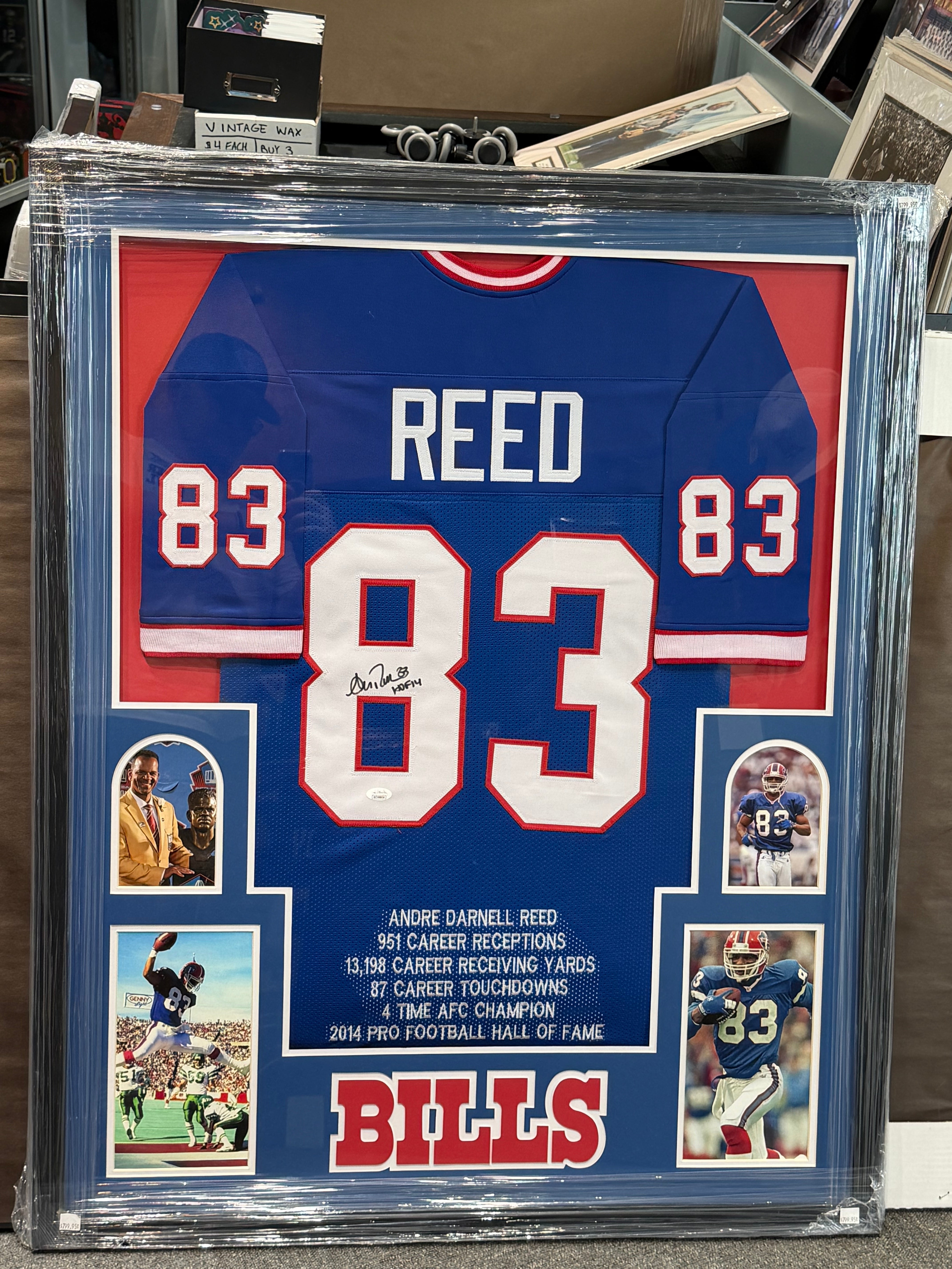 Andre Reed Signed Buffalo Bills Jersey JSA Authentic