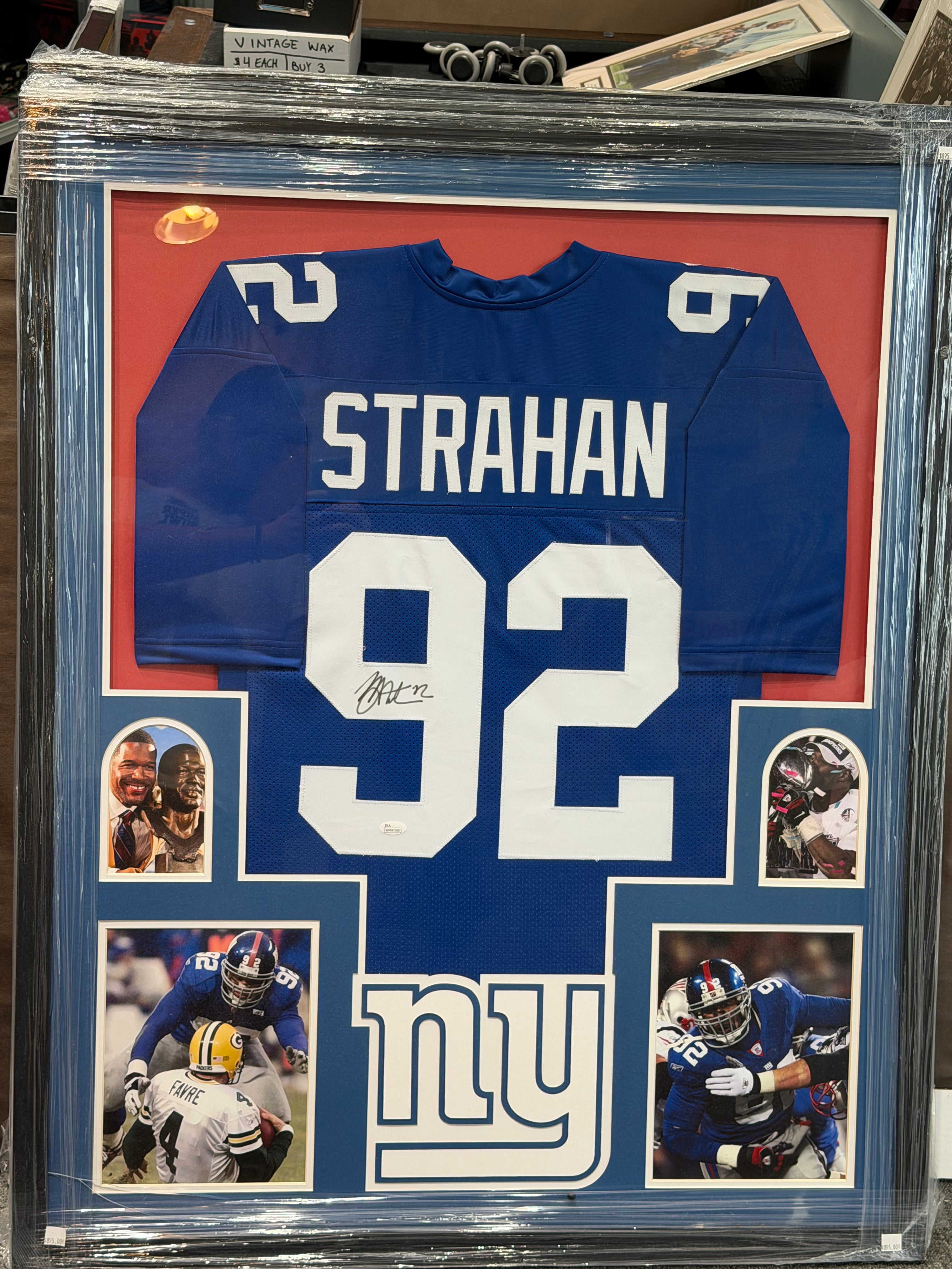 Michael Strahan Signed New York Giants Jersey JSA Authentic